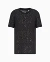 Armani Exchange Relaxed Fit T-shirts In Black