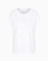 Armani Exchange Relaxed Fit T-shirts In White