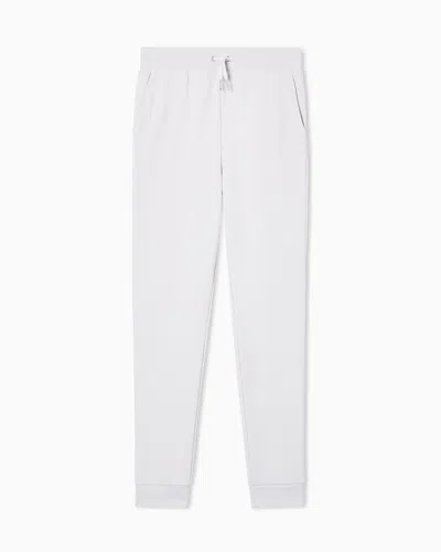 Armani Exchange Relaxed Fit Trousers In White