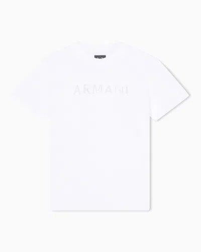 Armani Exchange Relaxed Fit T-shirt In Cotton Jersey In White