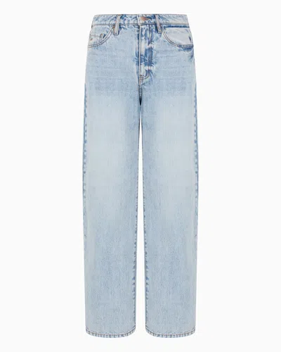 Armani Exchange Relaxed Jeans In Blue