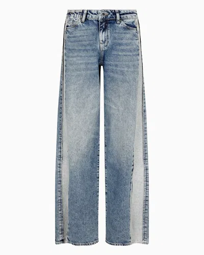 Armani Exchange Relaxed Jeans In Blue