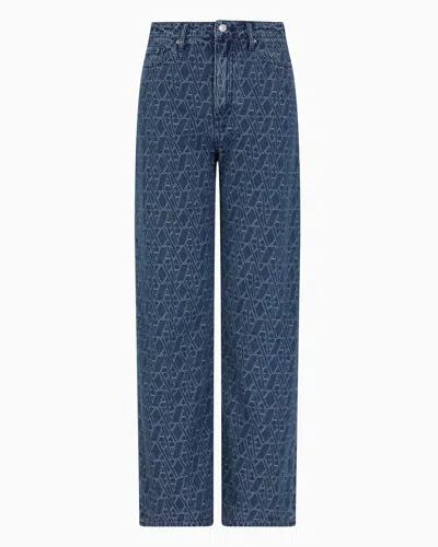 Armani Exchange Relaxed Jeans In Blue
