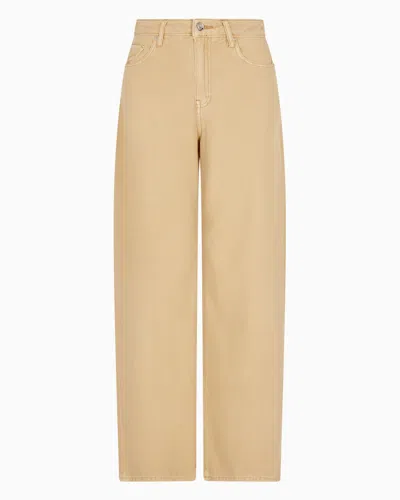 Armani Exchange Relaxed Jeans In Wood Grain