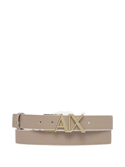 Armani Exchange Reversible Belt In Brown