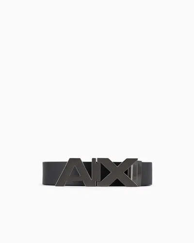 Armani Exchange Reversible Belt Black Brown