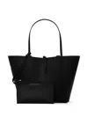Armani Exchange Reversible Logo Tote Bag In Black