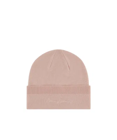 Armani Exchange Rib Knitted Classic Hat In Pink