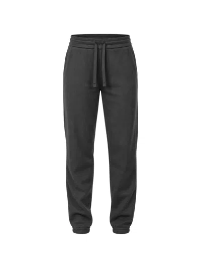 Armani Exchange Ribbed Drawstring Track Pants In Gray