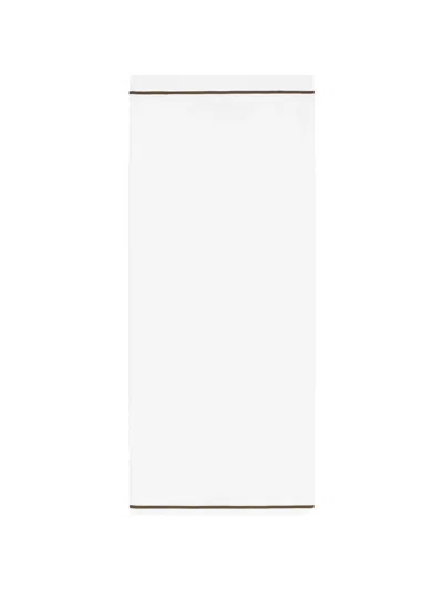 Armani Exchange Ribbed-knit Striped-trim Mid Skirt In Neutral