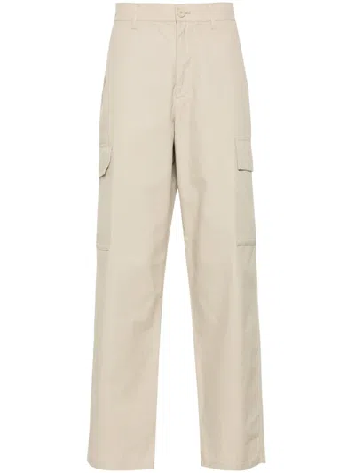 Armani Exchange Ripstop Straight Cargo Trousers In Neutrals