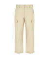 Armani Exchange Ripstop Straight Cargo Trousers In Nude