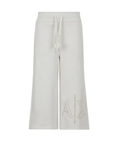 Armani Exchange Rope Sweatpants In White