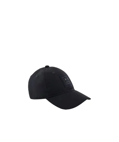 Armani Exchange Round Brim Fashion Sun Visor Baseball Cap In Black
