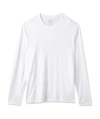 Armani Exchange Round Collar And Long-sleeved T-shirt In White