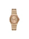 Armani Exchange Three-hand Gold-tone Stainless Steel Watch In Gold