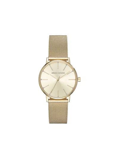 Armani Exchange Round Face 36mm In Gold