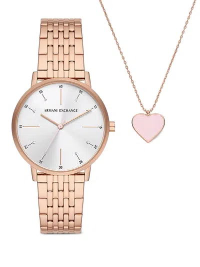 Armani Exchange Round Face 36mm In Gold