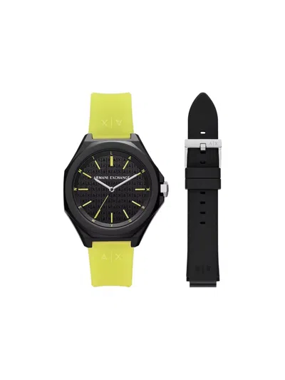 Armani Exchange Round Face 40mm In Black