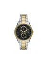 Armani Exchange Multifunction Watch In Two-tone Steel In Gold