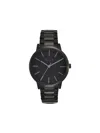 Armani Exchange Watch With Steel Strap In Black