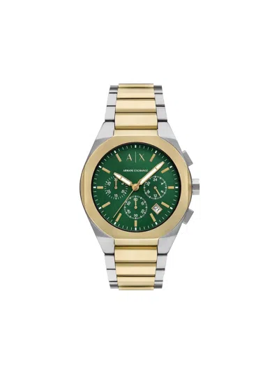 Armani Exchange Round Face 42mm In Gold