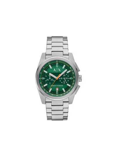 Armani Exchange Round Face 42mm In Metallic