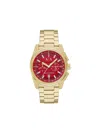 Armani Exchange Round Face 42mm In Gold
