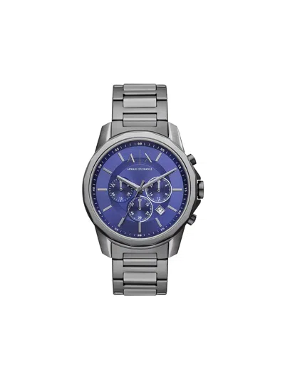 Armani Exchange Round Face 44mm In Metallic