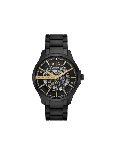 Armani Exchange Round Face 46mm In Black
