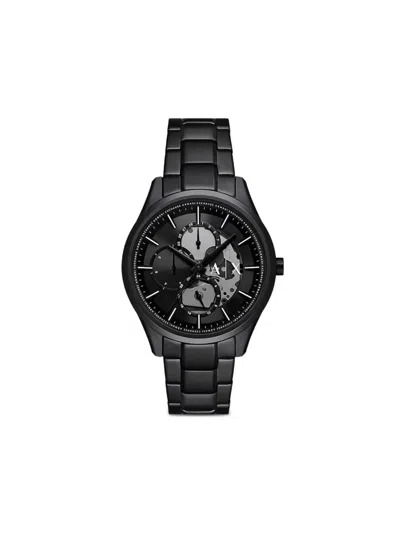 Armani Exchange Round-face Set 42mm In Black