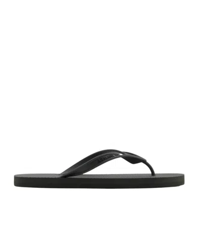 Armani Exchange Round Toe Flip Flops