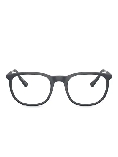 Armani Exchange Round-frame Glasses In Blue