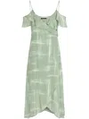 Armani Exchange Vestido Midi - Verde In Green