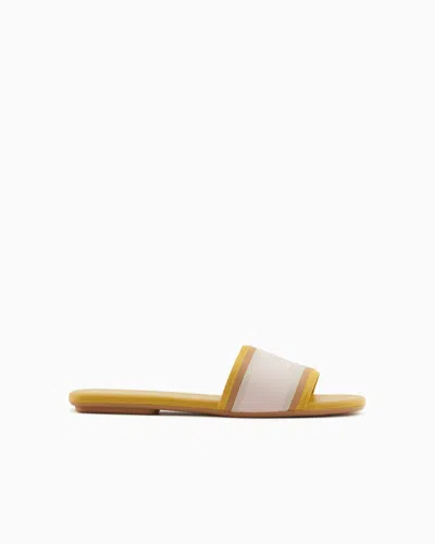Armani Exchange Sandals In Gold