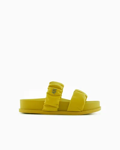 Armani Exchange Sandals In Yellow