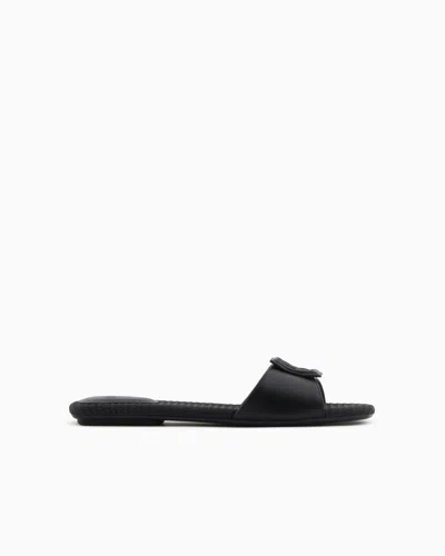 Armani Exchange Sandals In Black