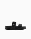 Armani Exchange Sandals In Black