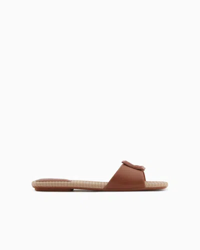 Armani Exchange Sandals In Camel
