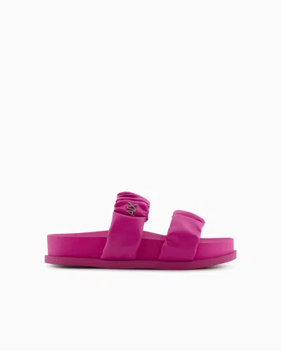 Armani Exchange Sandals In Fuchsia