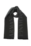 Armani Exchange Scarf Man  9543003f150 Black Olives/green In Green