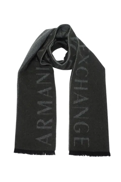 Armani Exchange Scarf Man  9543003f150 Black Olives/green