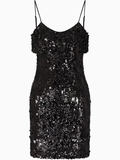 ARMANI EXCHANGE SEQUINNED SLEEVELESS DRESS