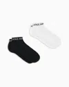 Armani Exchange Set Of 2 Pairs Of Socks With Logo In White