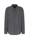 Armani Exchange Chemise À Motif En Coton Mélangé