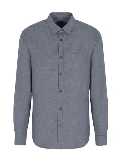 Armani Exchange Shirts In B.micro Pied De Poul