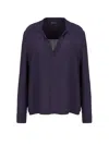 Armani Exchange Long-sleeved Viscose Crepe Shirt With Classic Collar In Black
