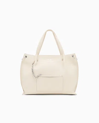 Armani Exchange Shopper Bag With Clutch In Sand