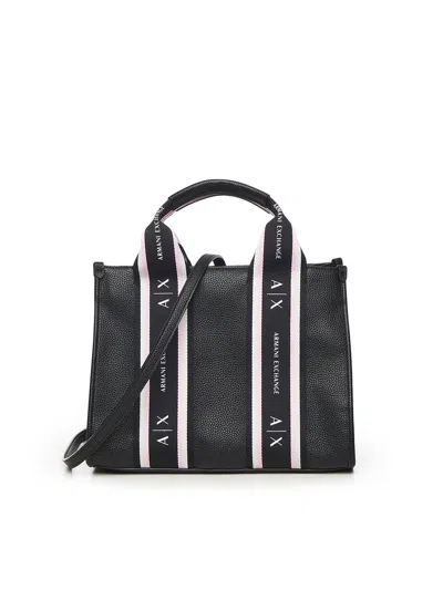 Armani Exchange Shopper Bag With Contrasting Bands
