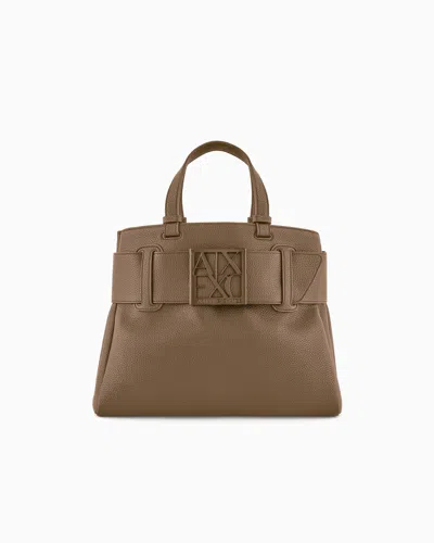 Armani Exchange Shoppers In Brown